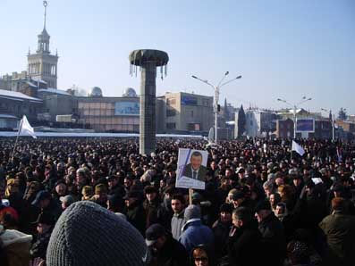 Rallying in Republic Square