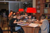 Children at the new centre