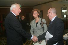 From left to right: Ambassador Per Eklund, Head of the EU Delegation to Georgia; Irina Kurdadze, Deputy Minister of Education and Science of Georgia; Jamie McGoldrick, Head of UNDP Georgia. (Photo: UNDP/David Khizanihvili)