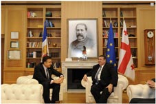 Mikheil Saakashvili and Karl Lamers