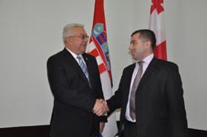 Luka Bebic and David Bakradze