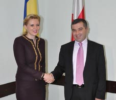 The chairpersons of the parliaments of Georgia, Davit Bakradze, and Romania, Roberta Alma Anastase, held talks in Tbilisi on a range of issues of cooperation