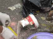 Investigators examine part of the Zugdidi bomb