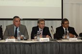 Fady Asly, ICC Georgia, Prime Minister Nika Gilauri and Tariq Rangoonwala, ICC Pakistan