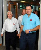 US Senator Richard Lugar meets with Georgia’s President Saakashvili.