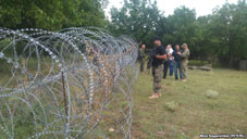 Barbed wires in the village Ditsi