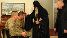 Catholicos-Patriarch of All Georgia blessed Wounded Military