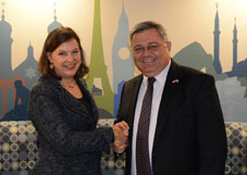 Victoria Nuland and Davit Usupashvili in Washington D.C