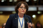 Minister of Defence of Georgia Tina Khidasheli hopes just because Russia is a powerful country it cannot have an advantage in The Hague